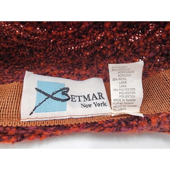 Betmar New York Knit Bucket Hat Roll Up Two Tone Packable Classic Fall Winter - Picture 9 of 11